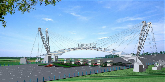 Highway Toll Station Membrane Structure